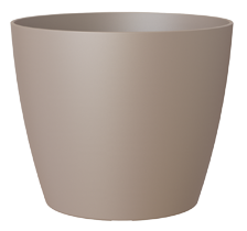 Cache pot Plast San Remo 18cm/7" Mat Taupe