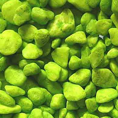 PETIT ROCHE DÉCORATIVE, VERT LIME, 4/6 mm 2kg