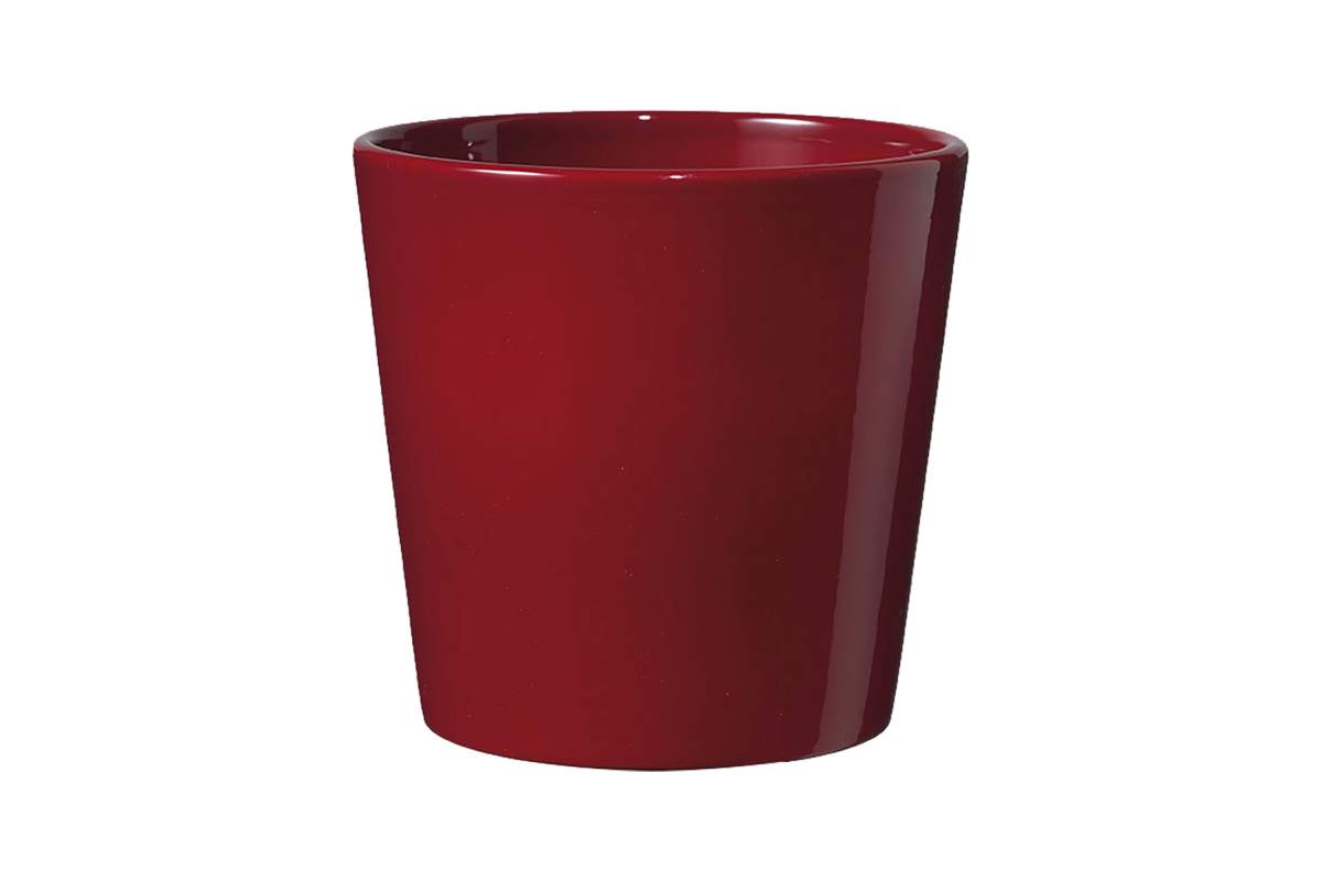 Pot dallas style bordeau lustre 28cm