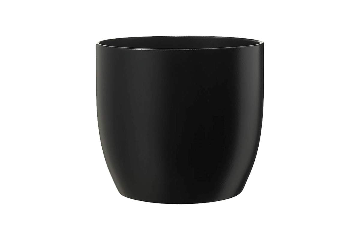 Pot basel fashion noir mat 27cm 27x26cm/11×10
