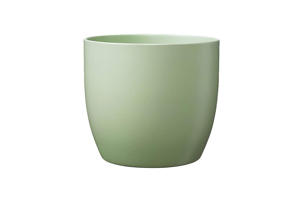 Pot basel fashion vert tilleul mat 27cm