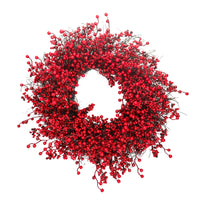 COURONNE DE BAIES, ROUGE, 19.5"