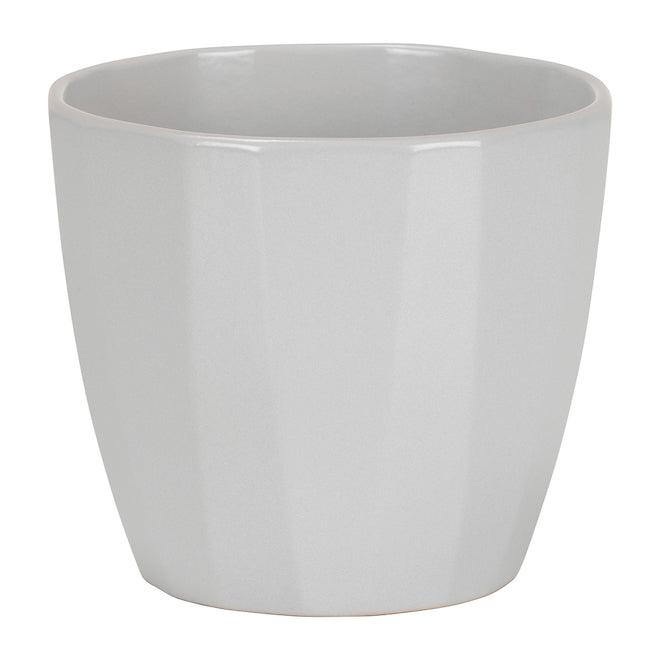 Pot Elegance 18cm/7" Gray Ceramic