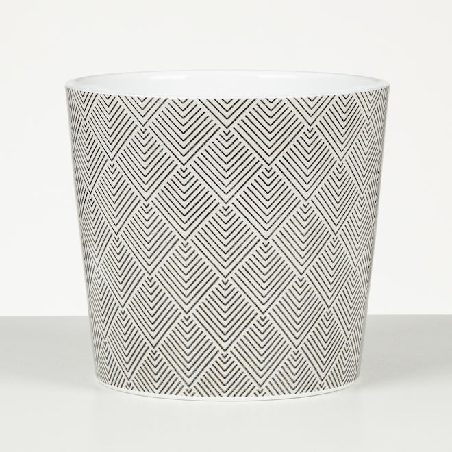 Pot 15cm/6" Geometrics Ceramic
