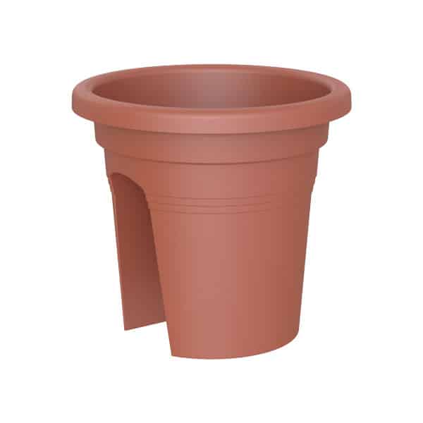 Venezia Balcony Plastic Pot 30cm/12" Terracotta