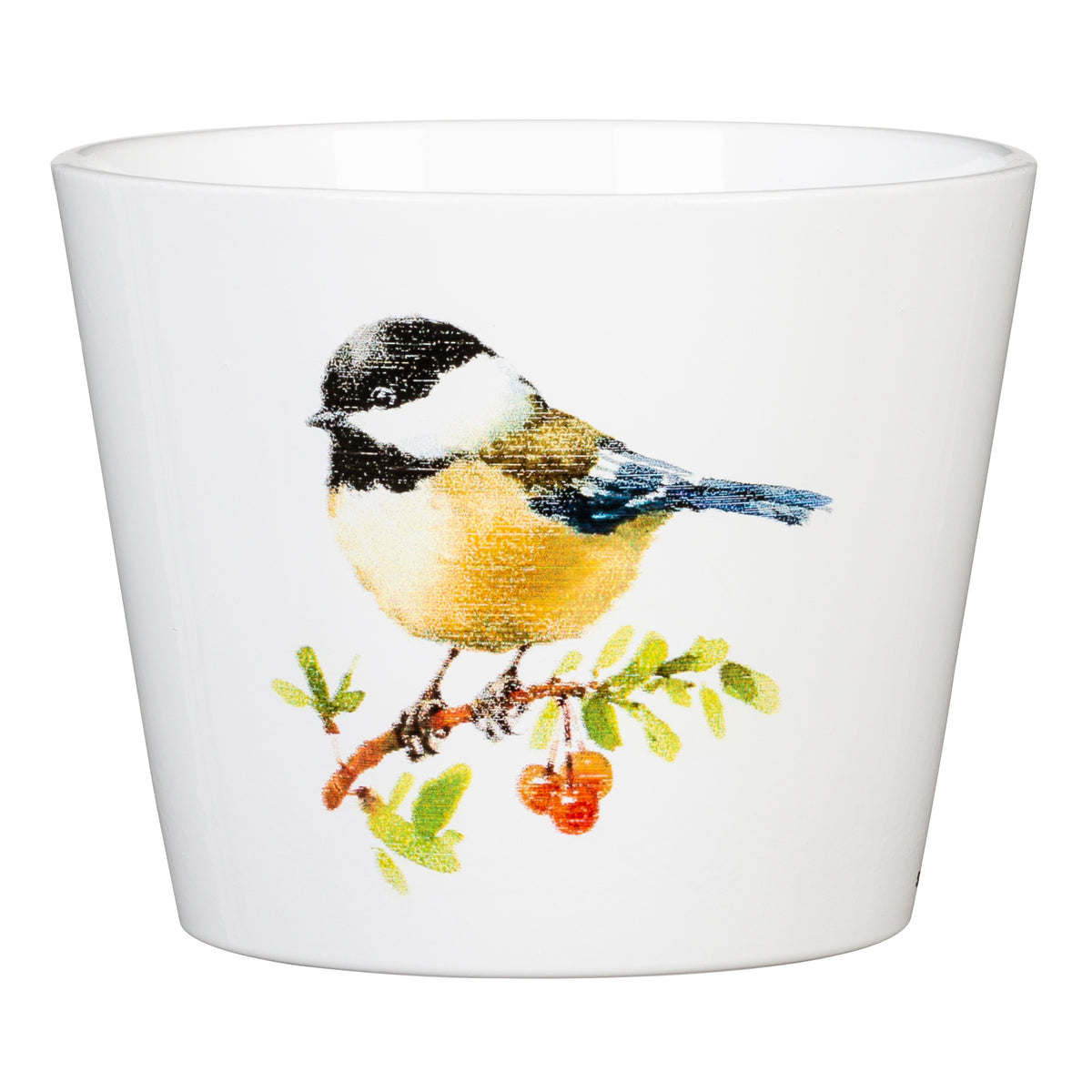 Cache pot Yellow Bird ceramique 12cm
