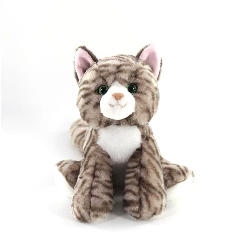 peluche Chat tigré 9" Gris