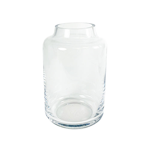 VASE DE VERRE, CLAIR, Ø 2¼" x 6¼"
