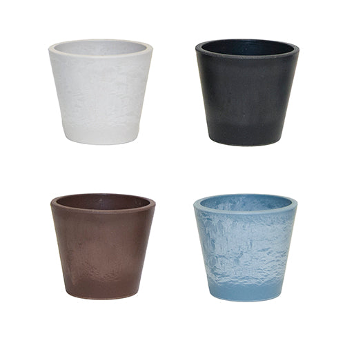 Pot plastique - POTS SUCCULENTES/CACTUS, ASSORTIES, Ø 3" x 2½" - couleurs assorties