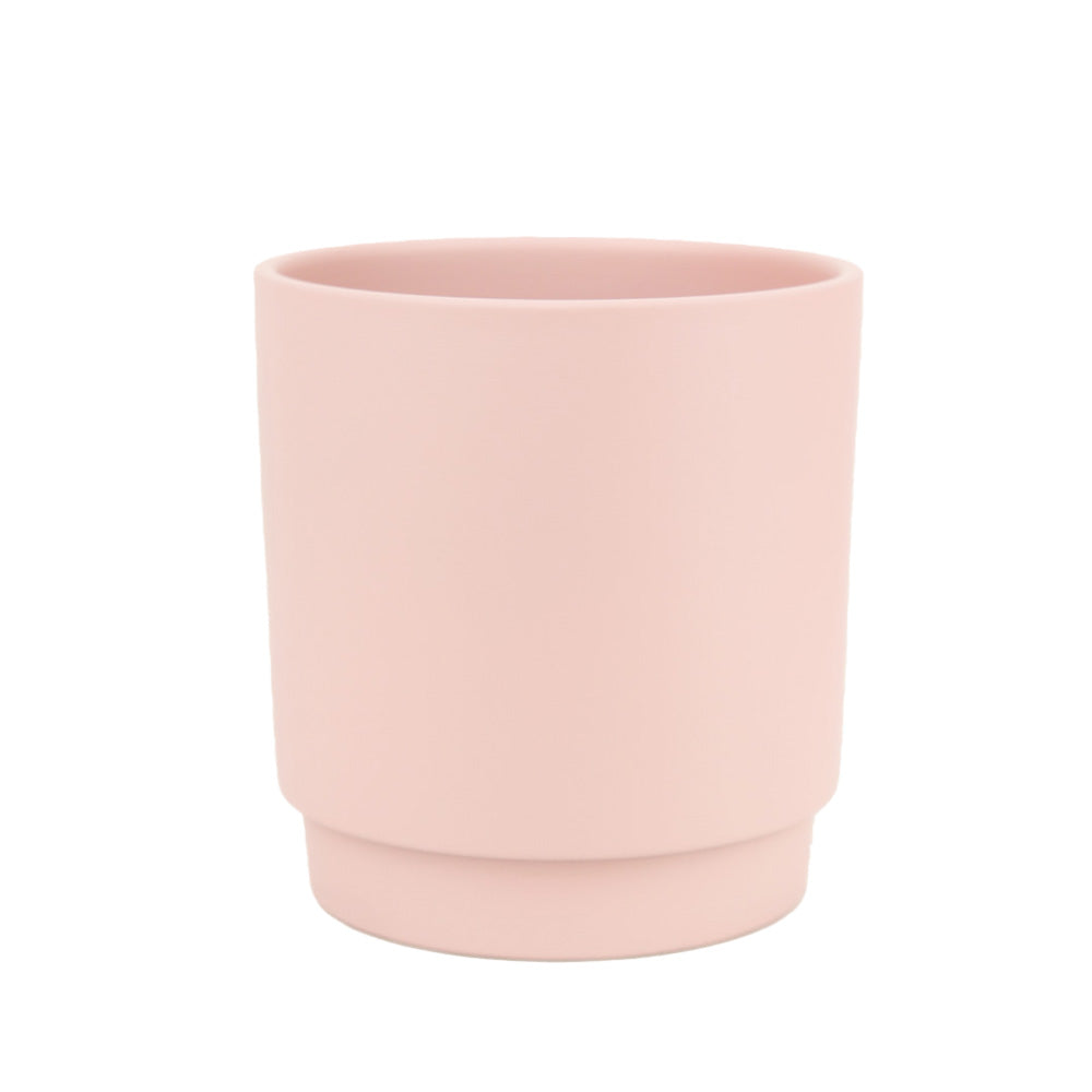 CACHE POT TERRACOTTA, ROSE MAT, Ø4¾" x 5¼"