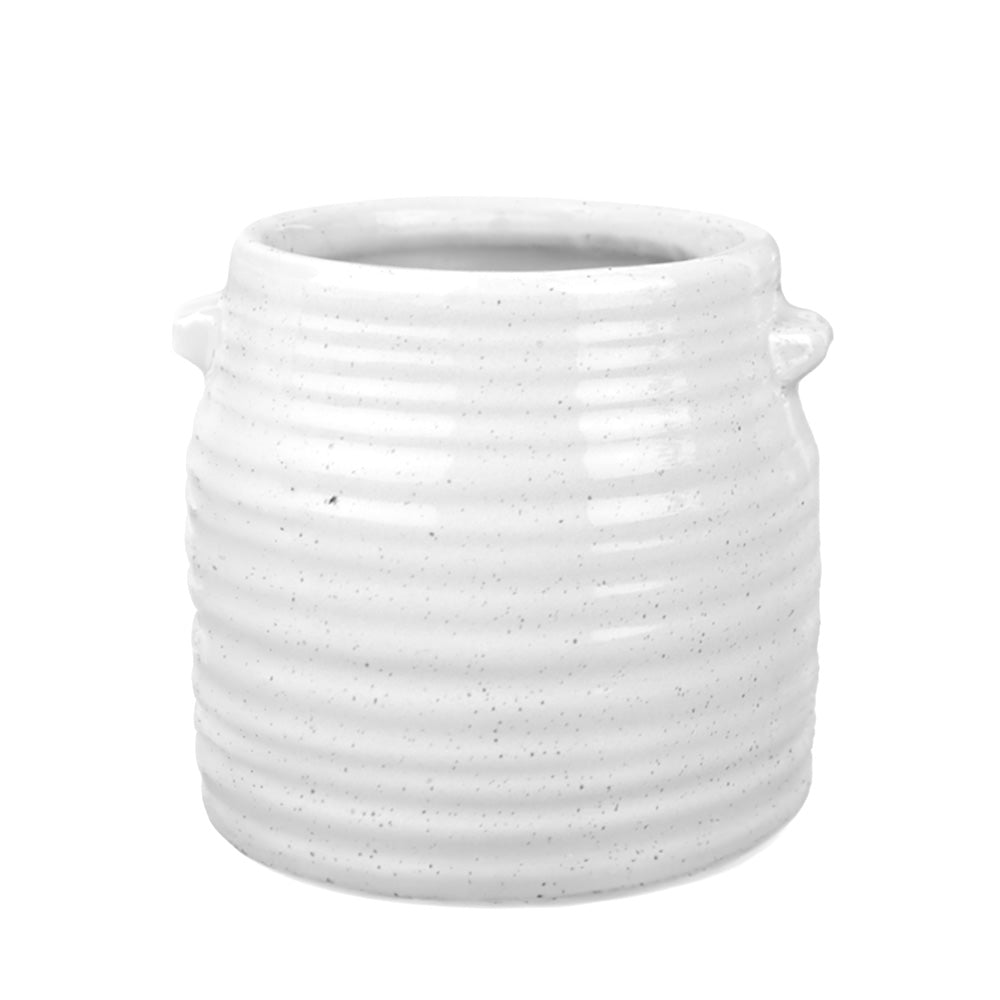 POT EN CÉRAMIQUE, WHITE, Ø3" X 3½'