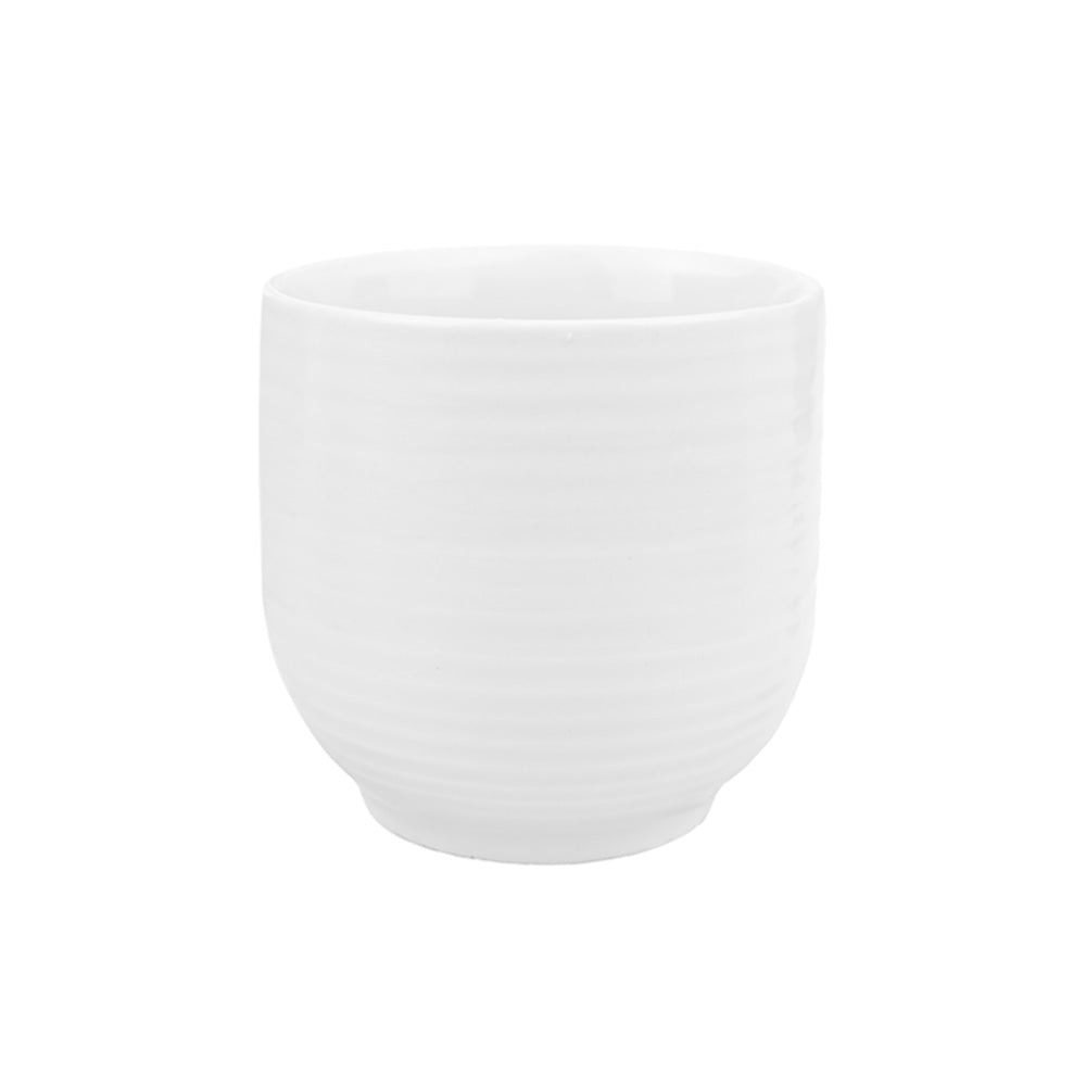 POT EN CÉRAMIQUE, BLANC, Ø5", X4½'' - 756-634
