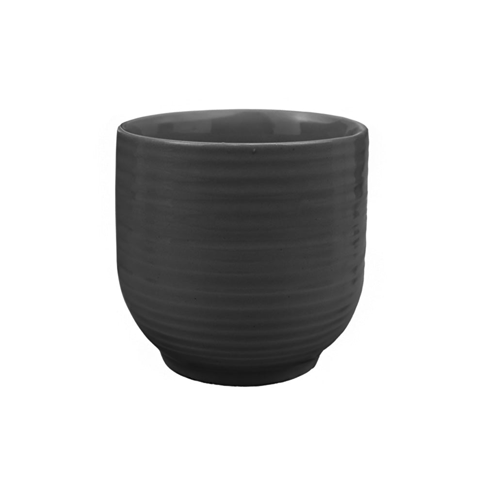 POT EN CÉRAMIQUE, NOIR, Ø6¼" X 6" - 756-636
