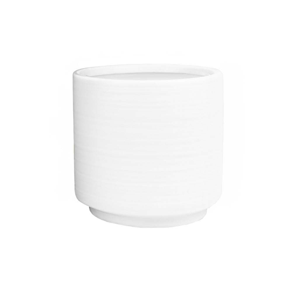 POT EN CÉRAMIQUE, BLANC, Ø5¾" X 6" - 756-639