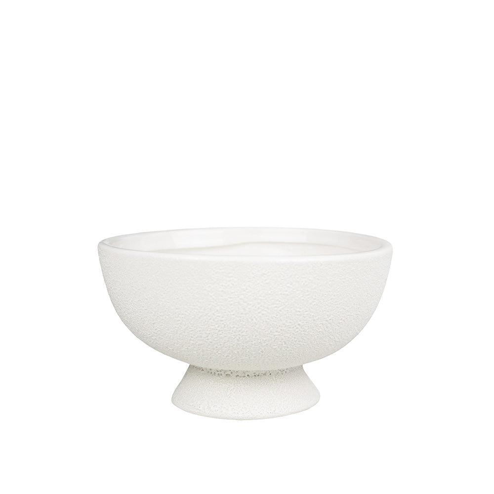 CERAMIC BOWL, WHITE, Ø6¼" X 3½"
