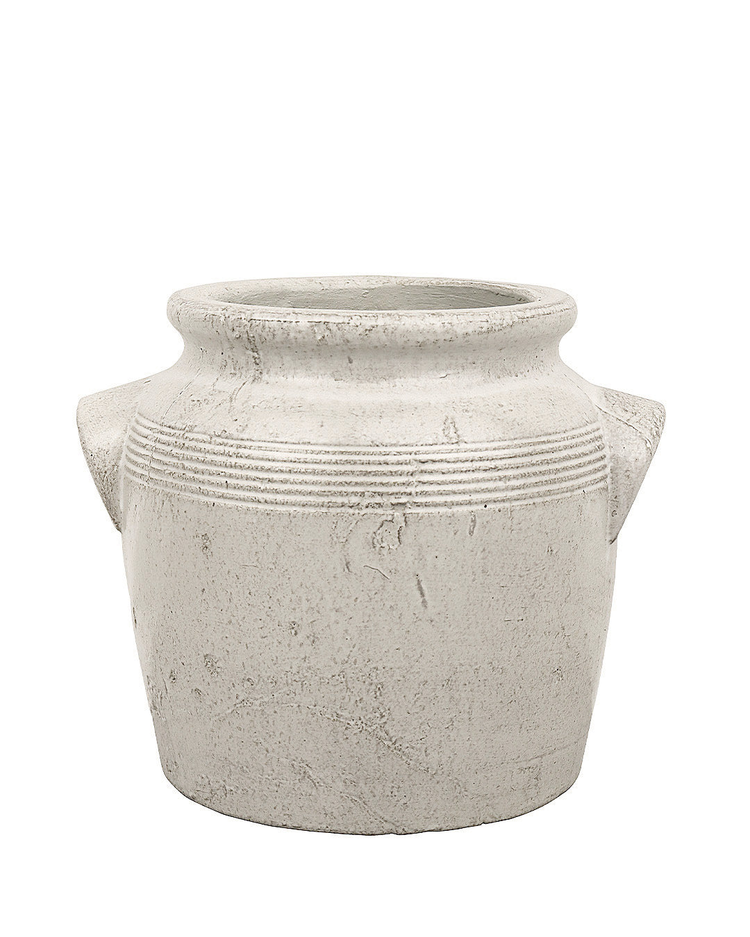 TERRACOTTA VASE, BEIGE, Ø8"x6¾" - 811-009
