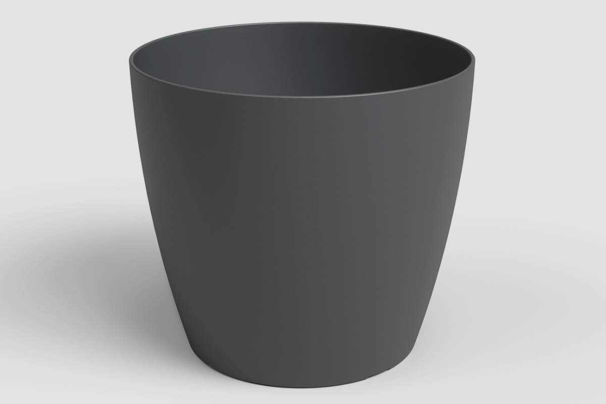 Pot plastique san remo mat 25cm anthracite