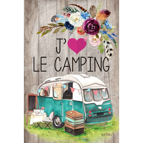 Drapeau J'aime le camping 2