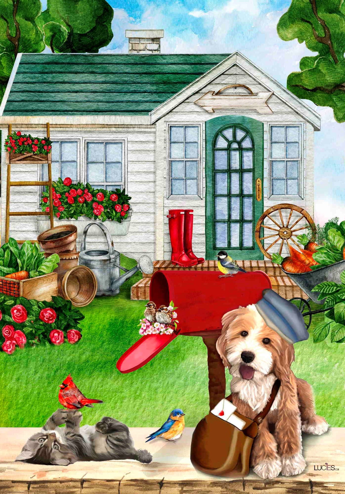 Drapeau La maison du jardin - The House Garden