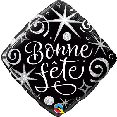 Ballon M.18'' BONNE FETE NOIR  Code de produit : 92408