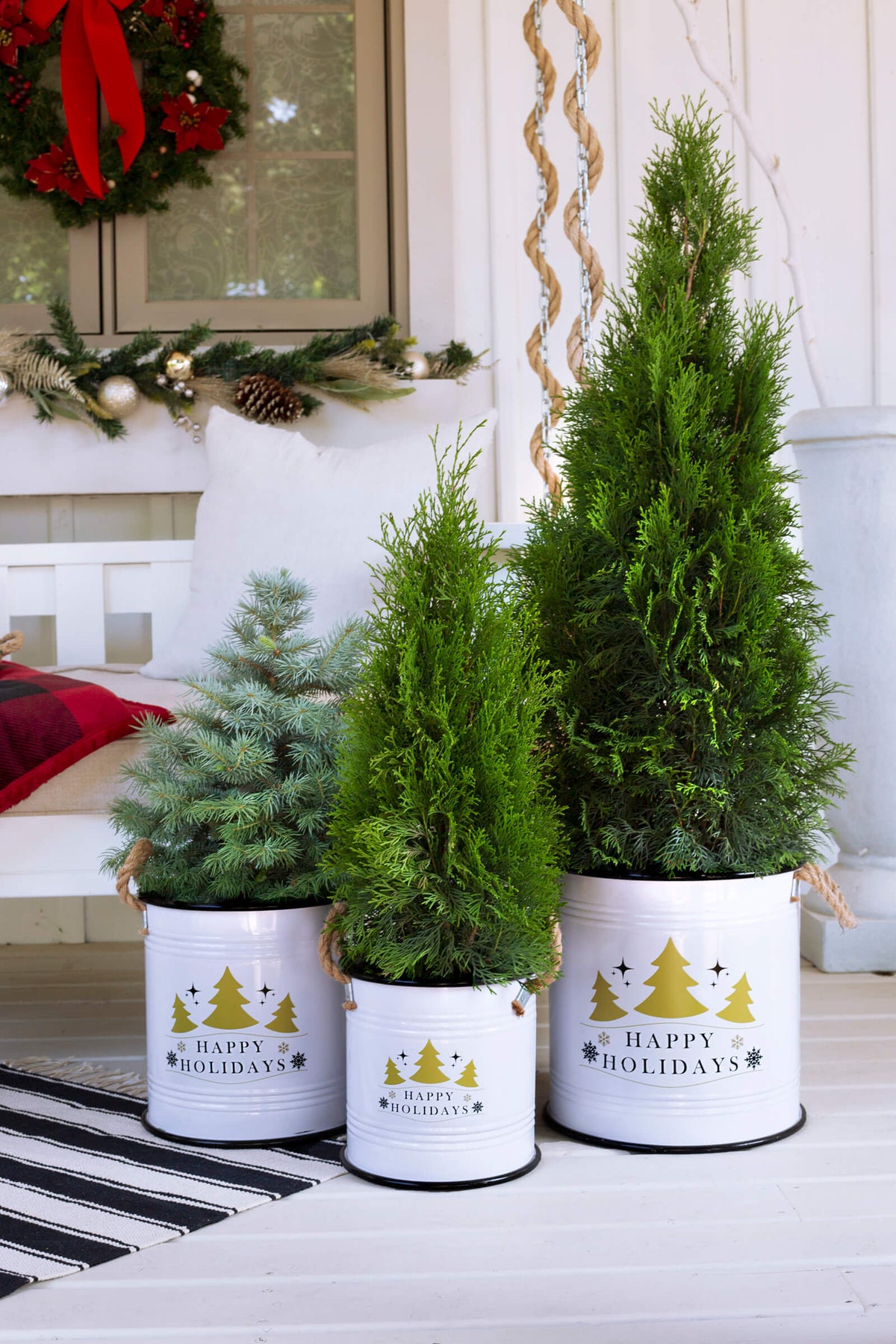 BAIGNOIRES RONDES JOYEUSES FÊTES POIGNÉES EN CORDE