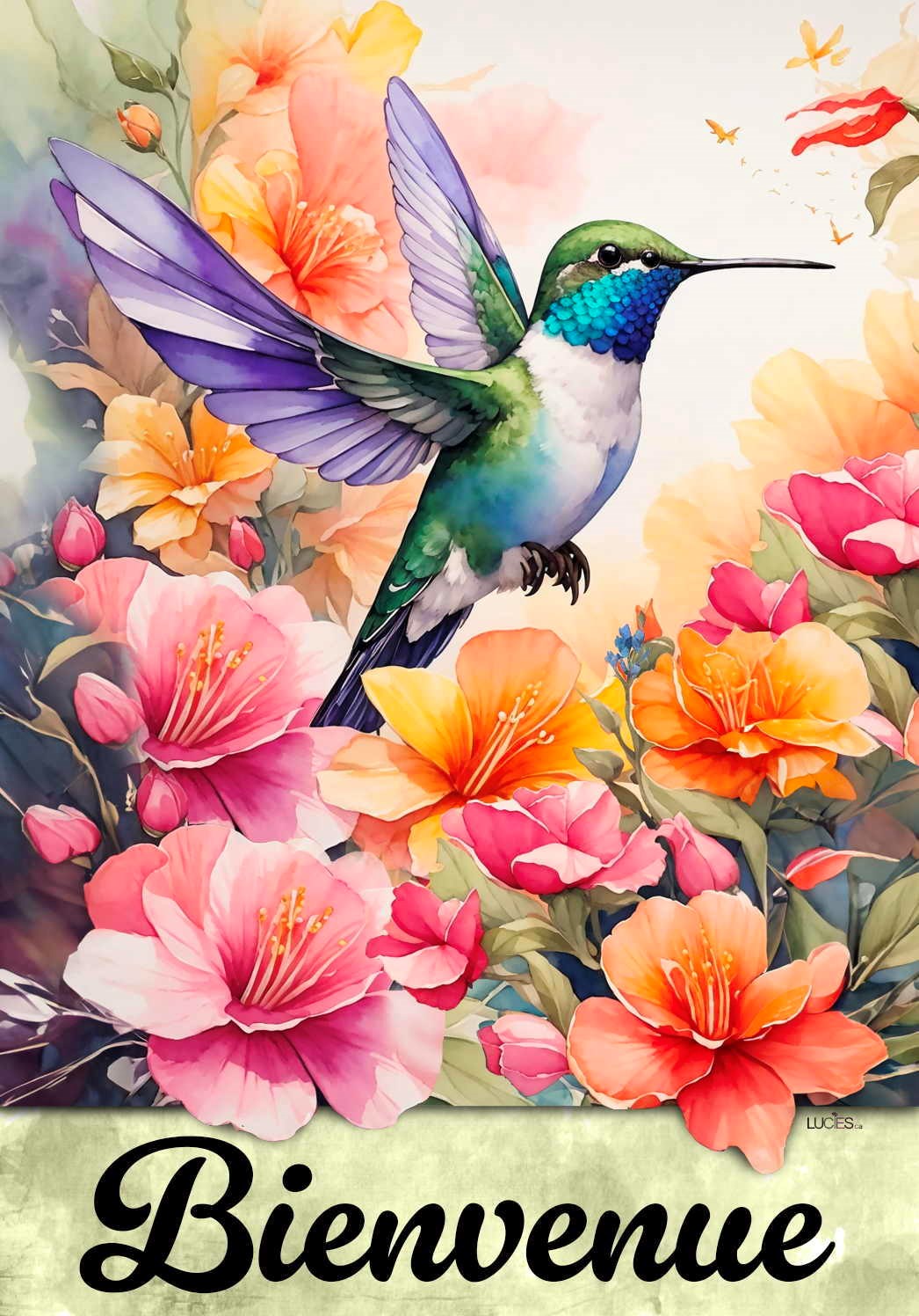 Bienvenue-Colibri (coloré)