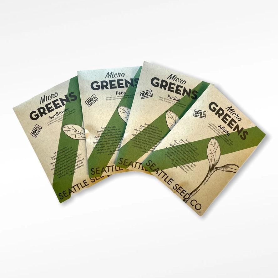 Graines pour Micro-pousses sans OGM 1oz - Radis - Seattle Seed Co.