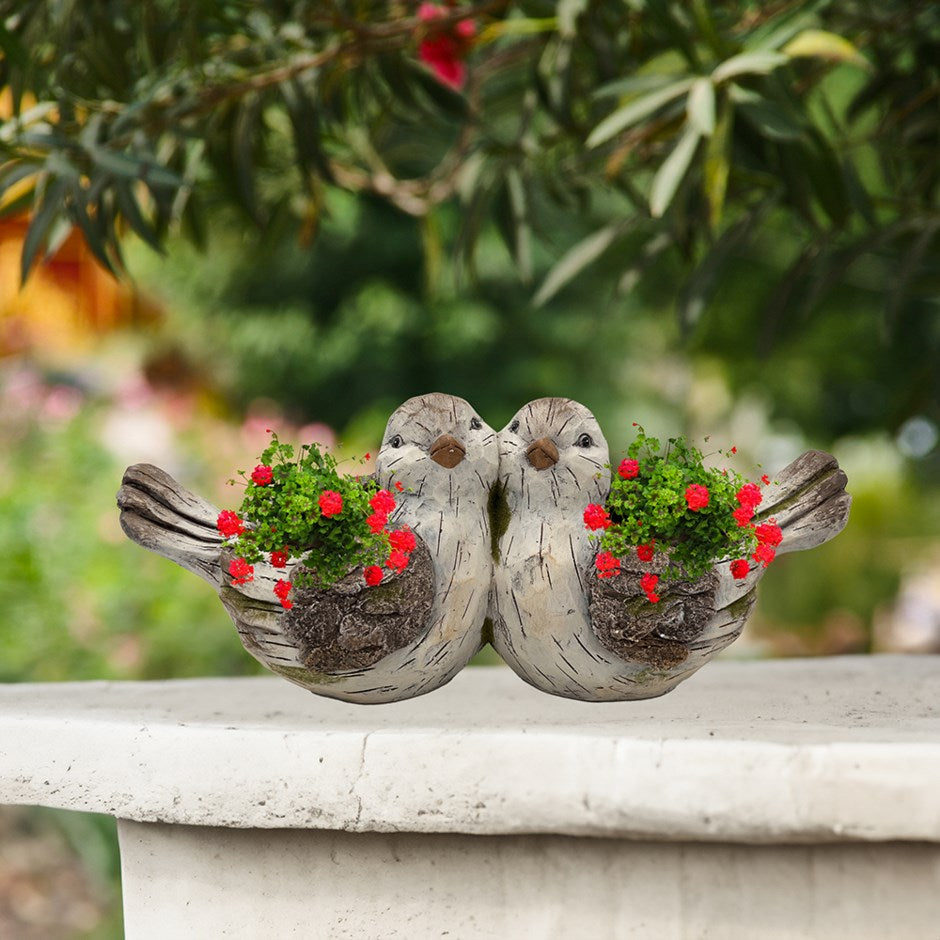 Jardinière Oiseaux amoureux