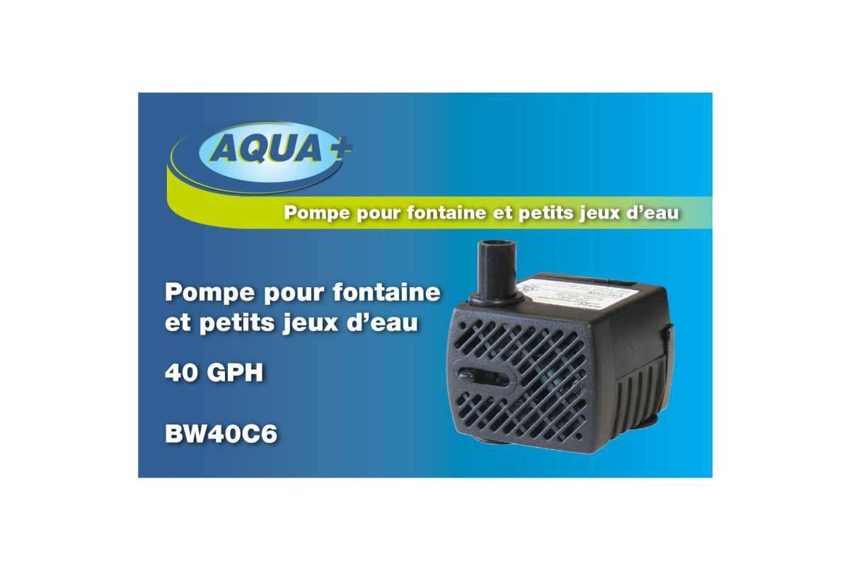 Pompe 40 gph 1.8m cordon 115v