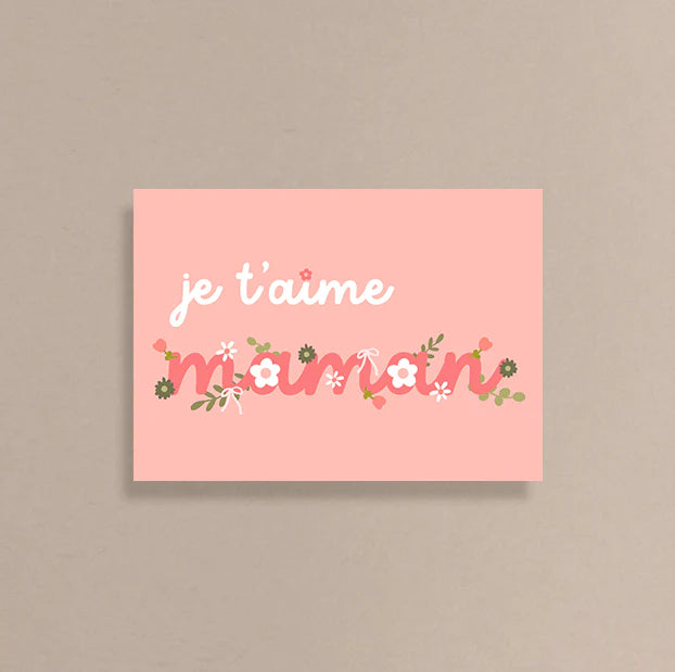 Carte fête des mères - Maman - MOMY