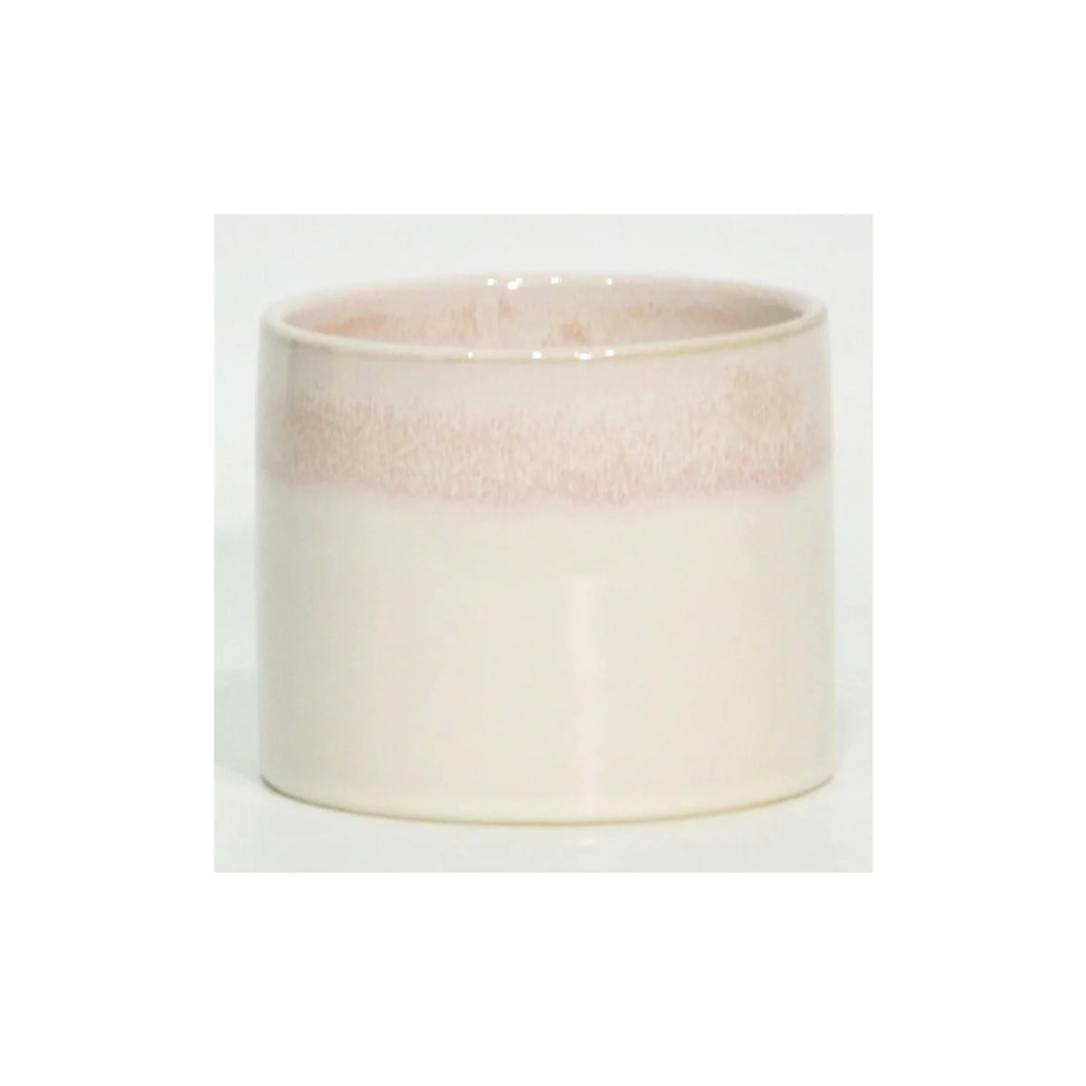 Pot récipient cylindrique en céramique à émail réactif rose reykjavik 4,7" dx 3,9" h (convient aux pots de 4") - CE00RKP