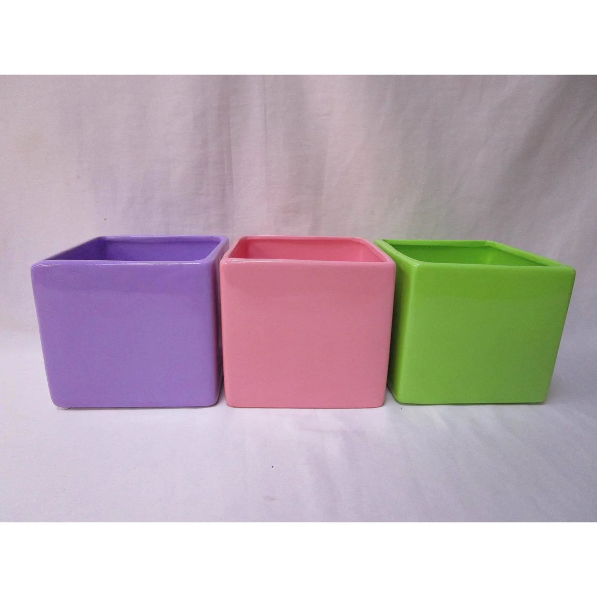 4.75"SQX4.5"H ASS'T PASTEL PTD.DOLOMITE (FITS 4" POT)