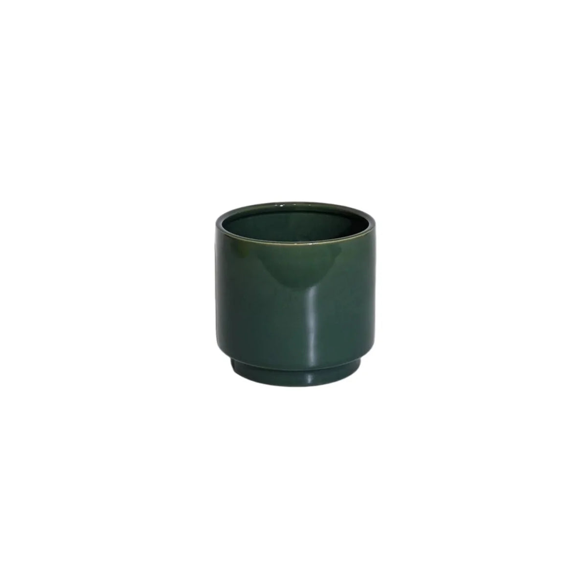 Pot en céramique vert chasseur 5,3 po x 4,7 po x 4,7 po - CE05-361