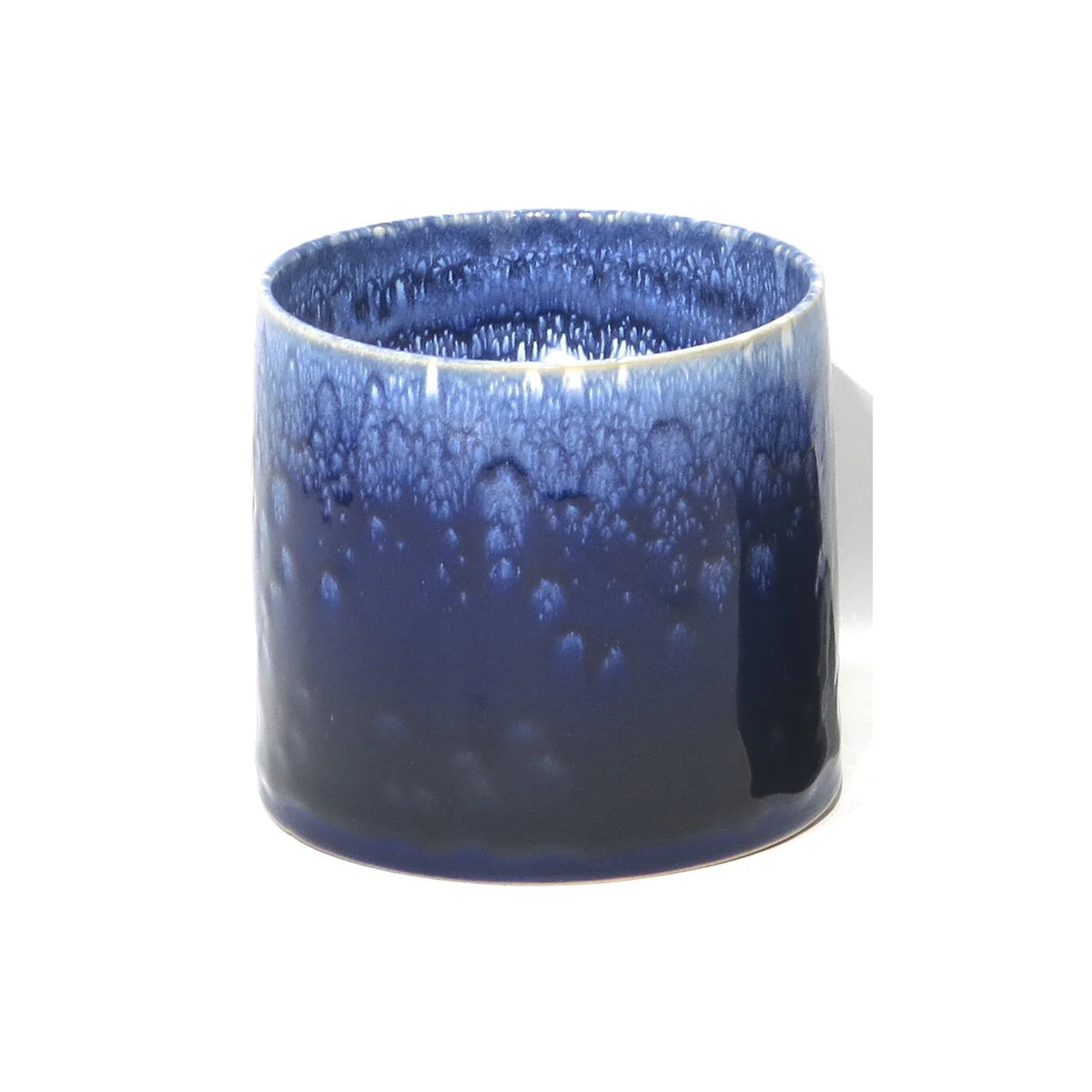 CYLINDRE DE GLAÇAGE RÉACTIF BLEU MARIN 6,5"DX5,9"H EN CÉRAMIQUE (ADAPTÉ À UN POT DE 6")