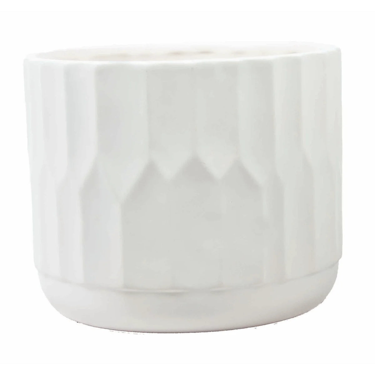 Pot 6,8"DX5,5"H DOLOMITE BLANCHE MAT DU DANEMARK CE10DWH