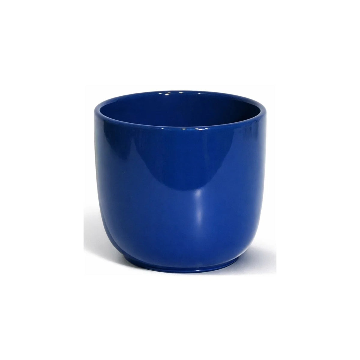 Pot en céramique bleu brillant 8,7 po x 7,9 po x 8,7 po - CE25-345
