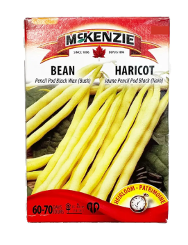 Seed - Bean yellow pencil pod black (dwarf) - Mckenzie