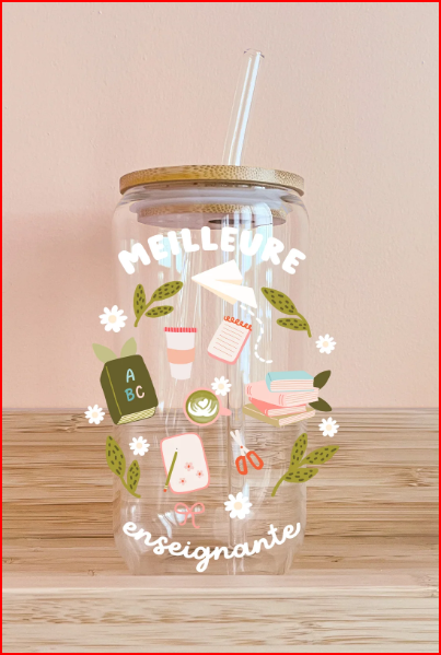 Verre - Meilleure enseignante - ABC - MOMY