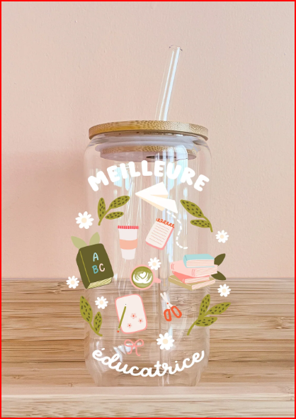 Verre - Meilleure éducatrice - ABC - MOMY
