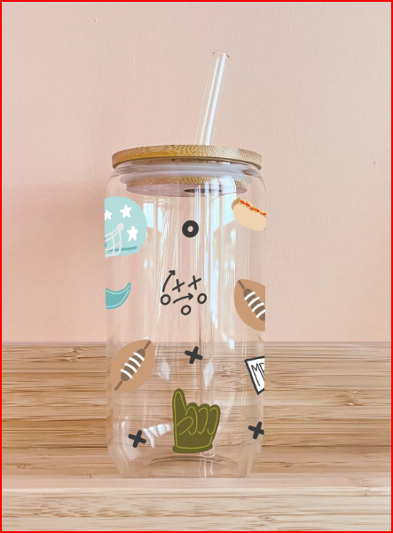 Verre boho - Meilleur papa football