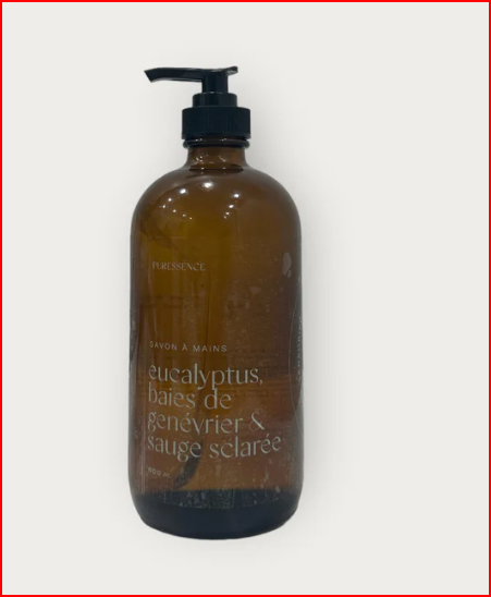 Savon à mains | eucalyptus, baies de genévrier et sauge sclarée - Puressence