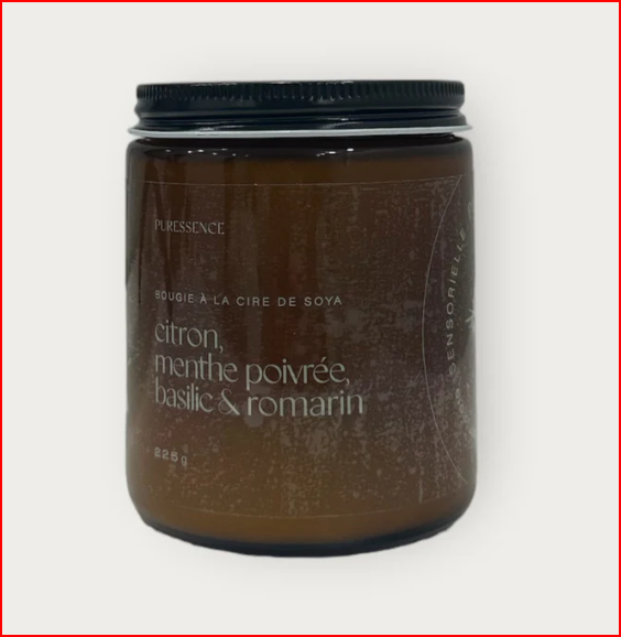 Bougie | citron, menthe, basilic et romarin - Puressence