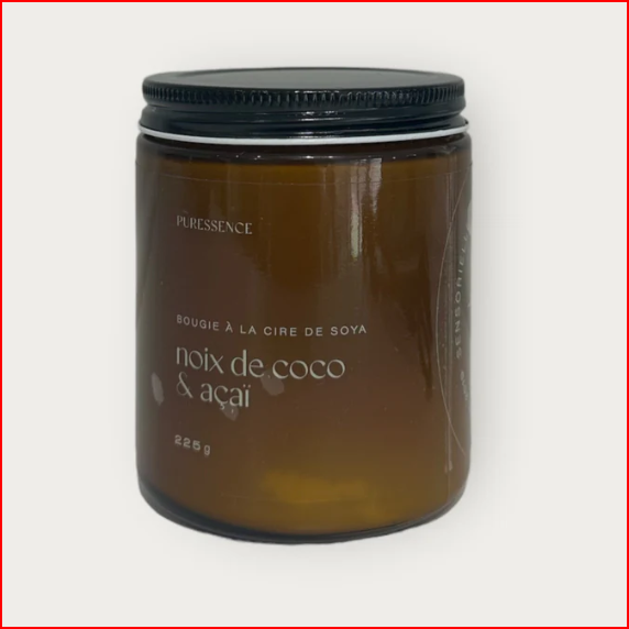 Bougie | noix de coco et açaï - Puressence