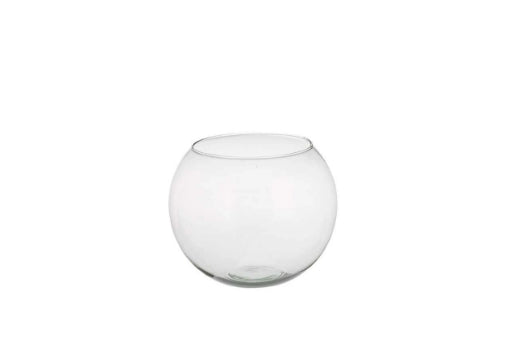 Vase boule de verre - VASE BOULE DE VERRE RECYCLÉ, CLAIR, 5"