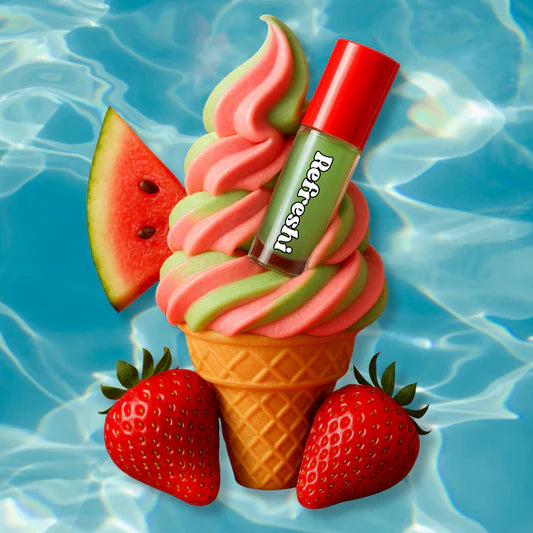 Refreshi cosmétiques - Huile à lèvres - Fraise Melon d'eau Swirl