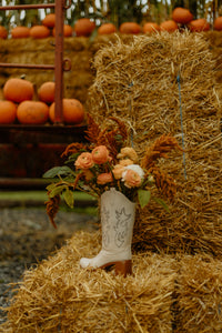 Flower Boot - Cowboy Vase - The Countryside From Here
