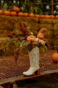 Flower Boot - Cowboy Vase - The Countryside From Here