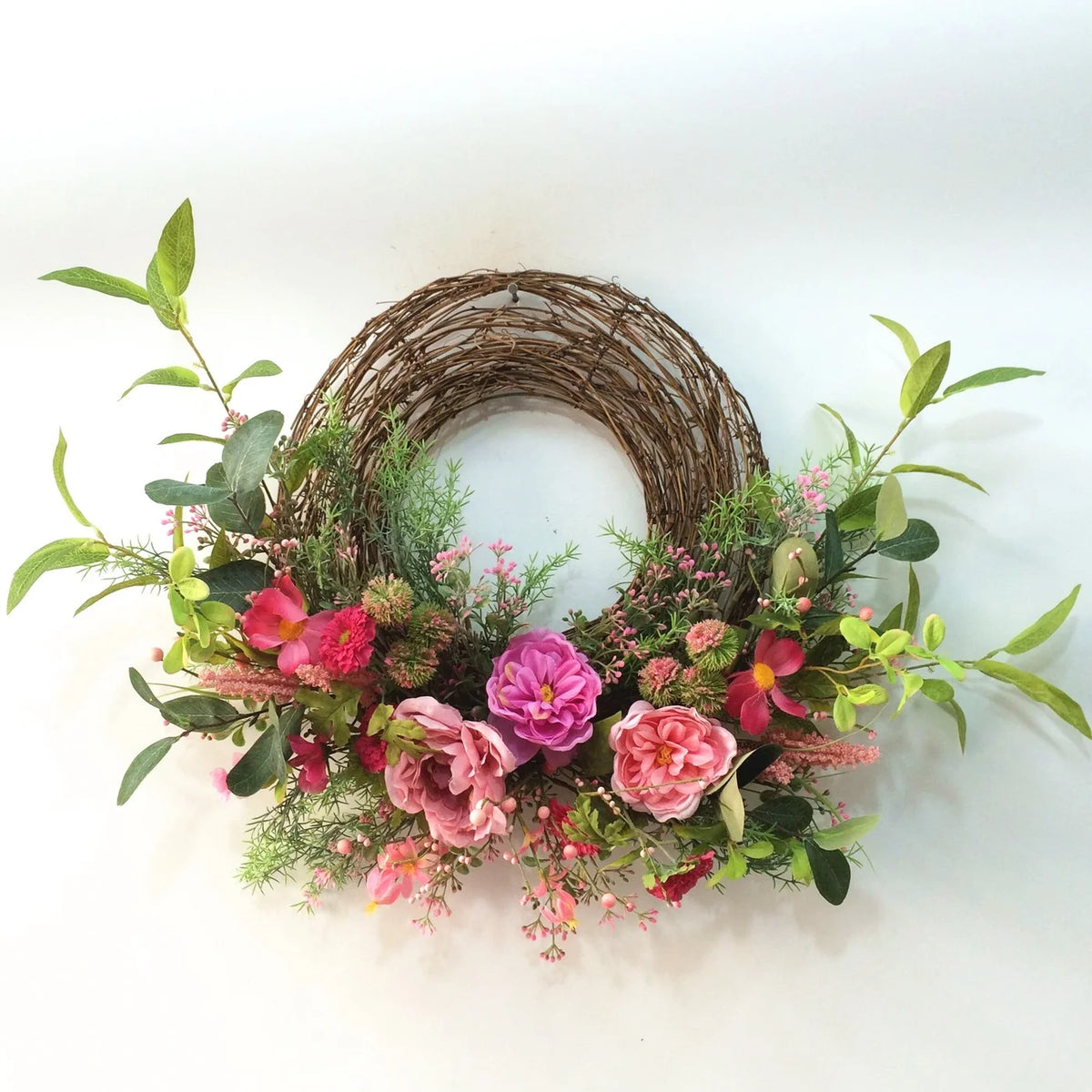 COURONNE, DEMI-FLORALE PRINTEMPS/ÉTÉ 28"L - FL7166