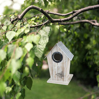 Maison d'oiseau en bois - avec toît en métal