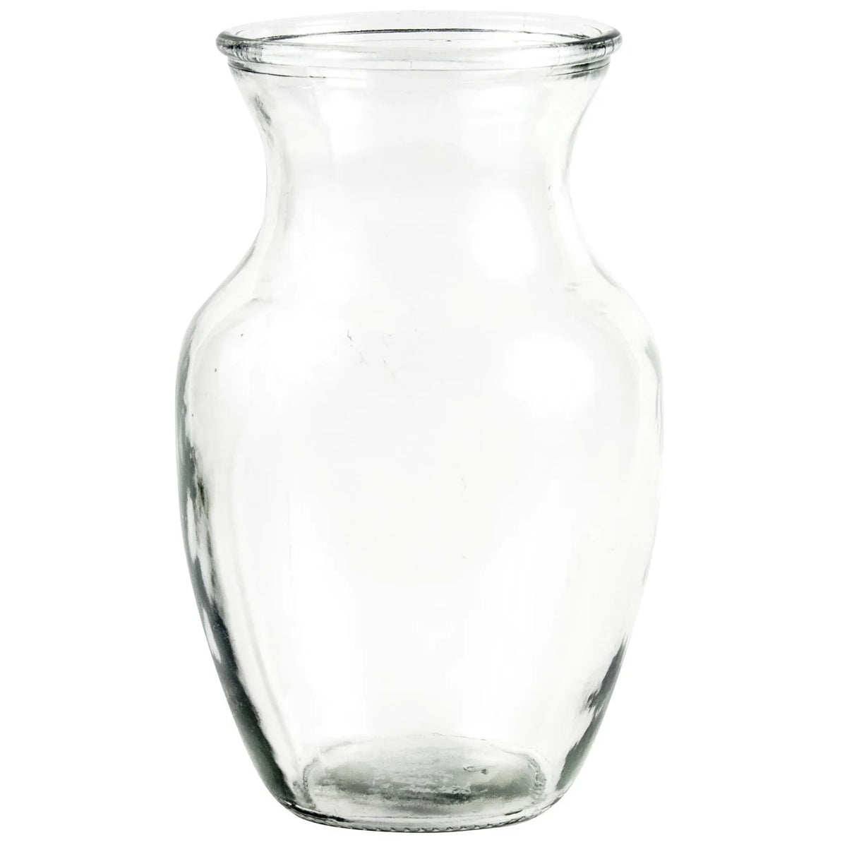Vase à roses en verre utilitaire transparent de 8 po de hauteur (3,75 po OP/2,75 po CH) - GL403CLR